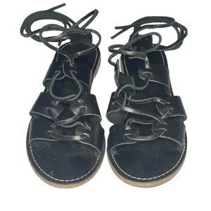 Madewell black leather sandals